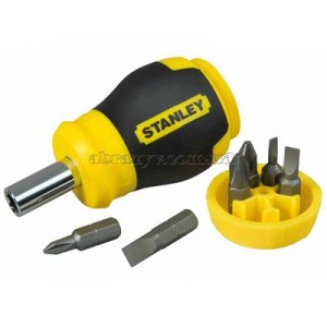 Отвертка держатель STANLEY Multibit Stubby 0-66-357 набор бит