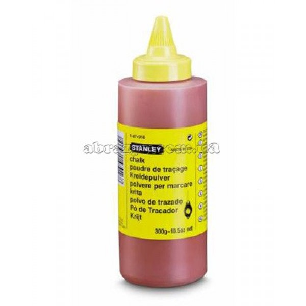 Порошок меловой для наружных работ 225г STANLEY 1-47-804 красный