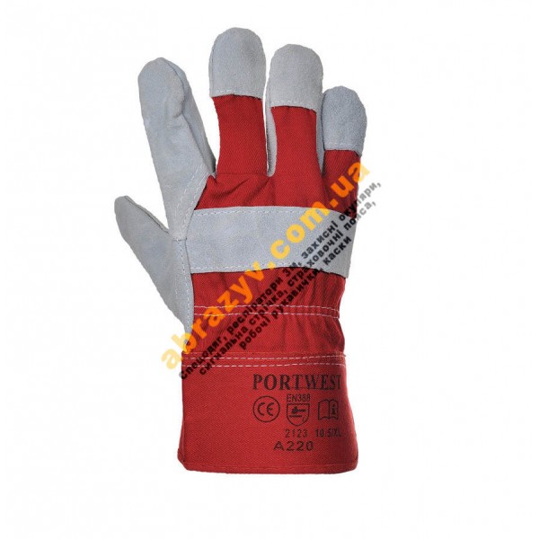 Перчатки защитные кожаные Portwest Premium Chrome Rigger A220