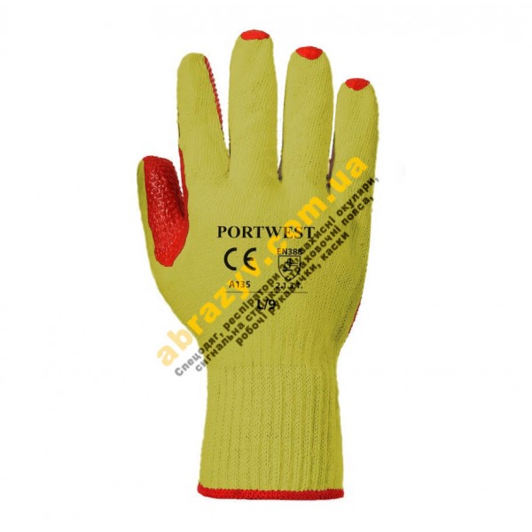 Перчатки защитные Portwest Tough Grip A135 с латексным покрытием
