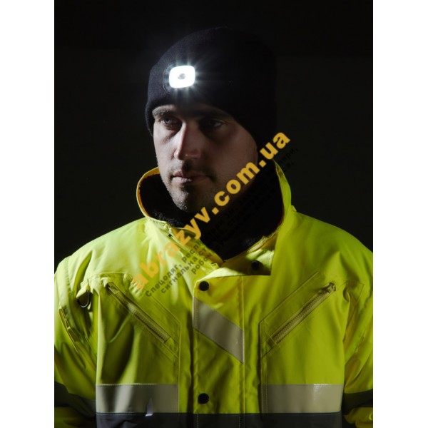 Шапка Portwest B029 с USB LED лампой оранжевый