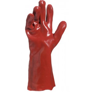 Перчатки защитные ПВХ полный облив 35см Delta Plus PVC7335 2