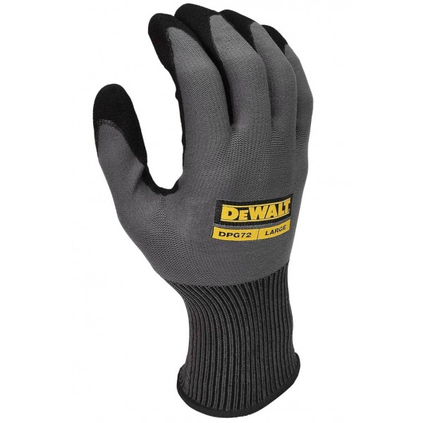 Перчатки рабочие нейлон с нитриловым покрытием DeWALT DPG72L