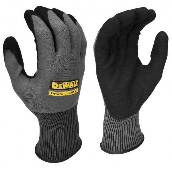 Перчатки рабочие нейлон с нитриловым покрытием DeWALT DPG72L