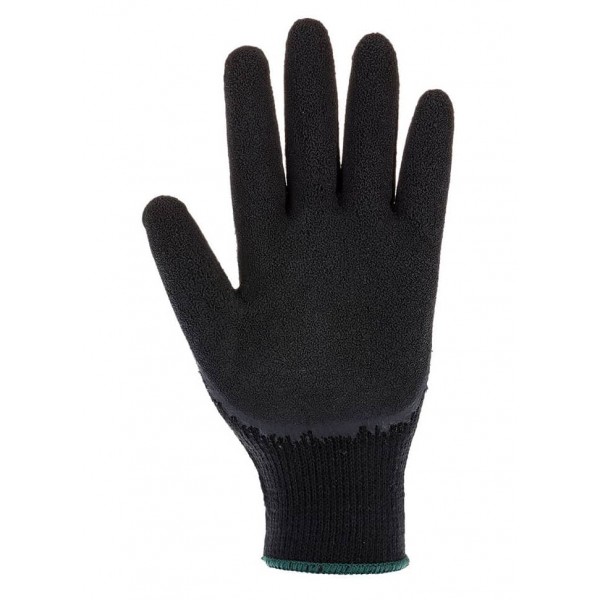 Перчатки рабочие Classic Grip с латексным покрытием черный Portwest A150