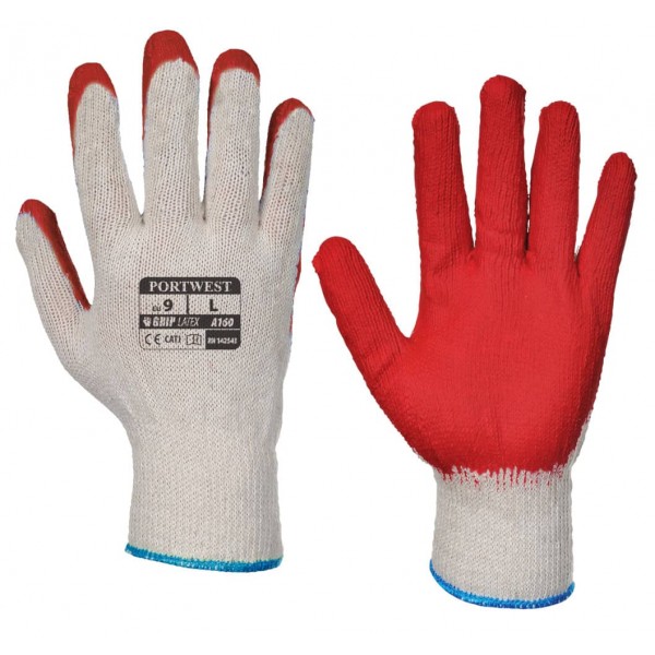 Перчатки рабочие Ecogrip с латексным покрытием Portwest A160