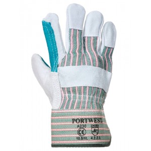 Перчатки рабочие Double Palm Rigger кожаные комбинированные Portwest A230 2