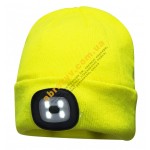 Шапка Portwest B029 с USB LED лампой желтый