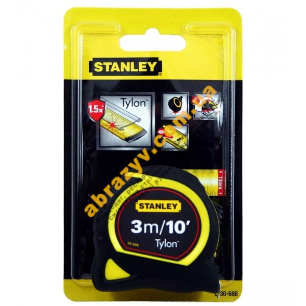 Рулетка измерительная 3 м Stanley OPP Tylon 0-30-686